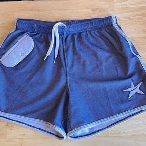 Nike dolphin hem shorts L